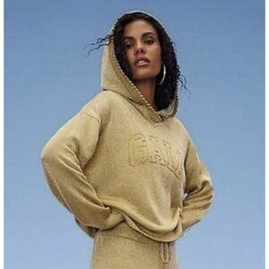 Cult Gaia x Gap Limited Edition Gold Hoodie Sweatshirt NWT